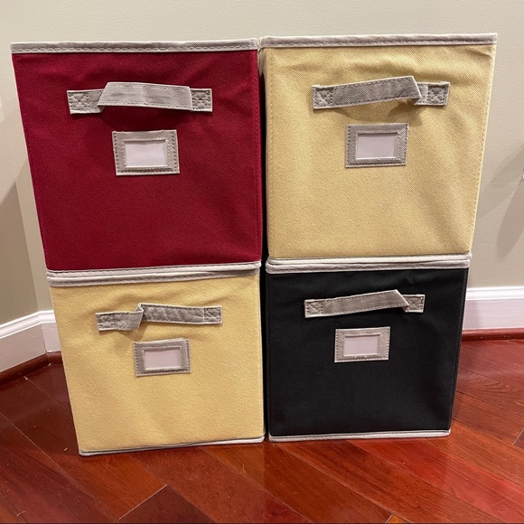 Storage & Organization 4 Collapsible Storage Cubes Poshmark
